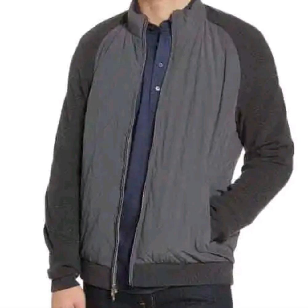 PETER MILLAR Crown Elite Light Hybrid Quilted Jacket SMO Gray Sz L